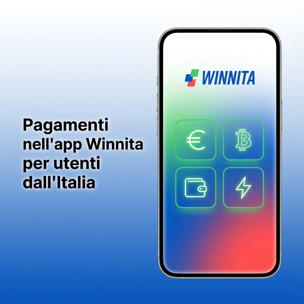Schermata app Winnita in italiano con metodi di pagamento: CartaSi, Satispay, Apple Pay, VISA, Mastercard e Postepay