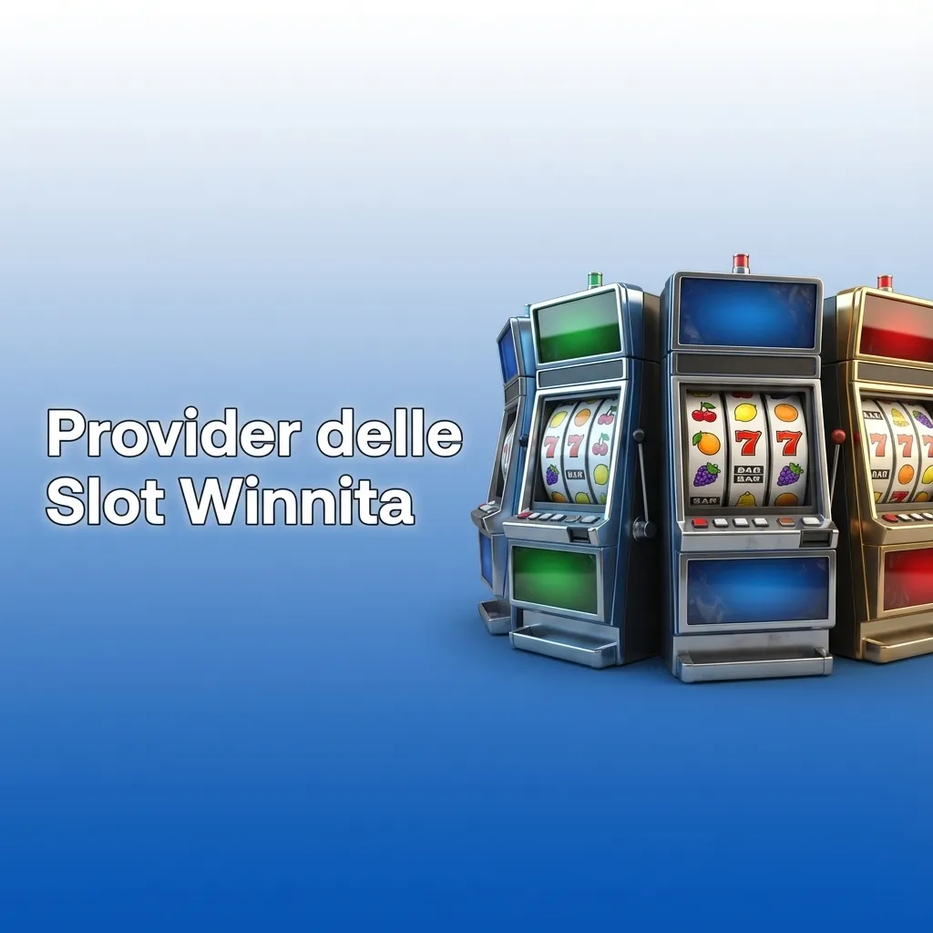 Schermata Winnita con loghi di principali provider slot internazionali e numero di giochi offerti da ciascuno