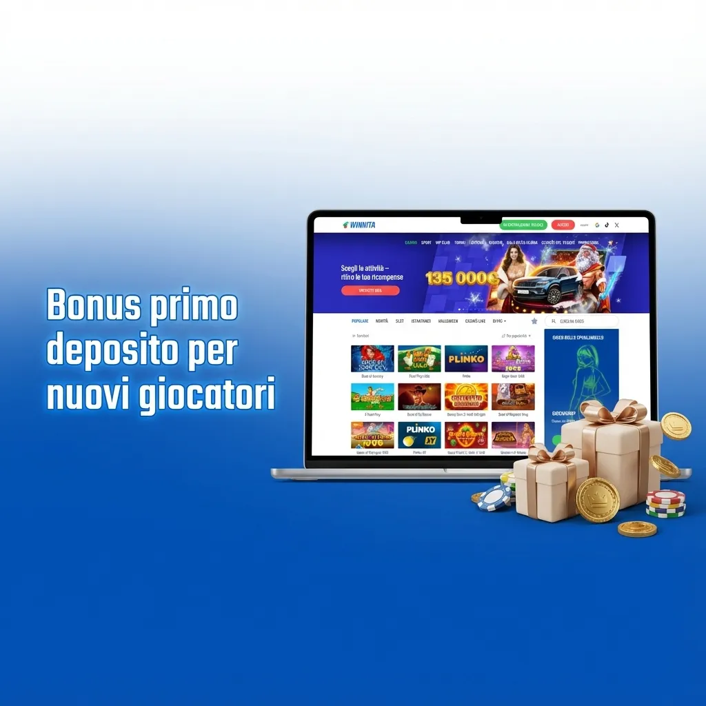 Banner bonus primo deposito Winnita: fino a 1.500 € + 300 Free Spin per nuovi giocatori casinò online