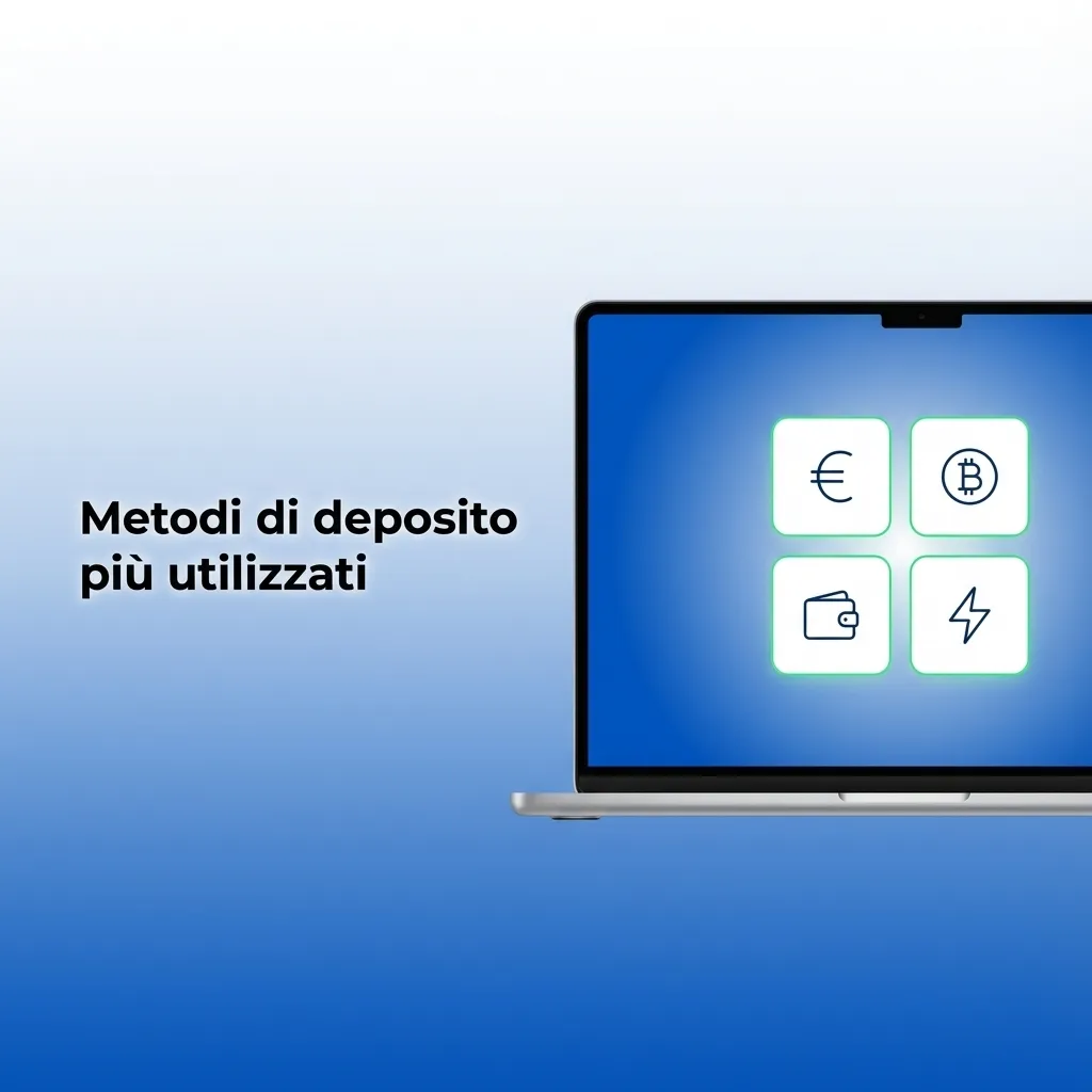 Infografica in italiano con icone di CartaSi, Visa/Mastercard, Postepay, Satispay e Apple Pay Mastercard come metodi di deposito