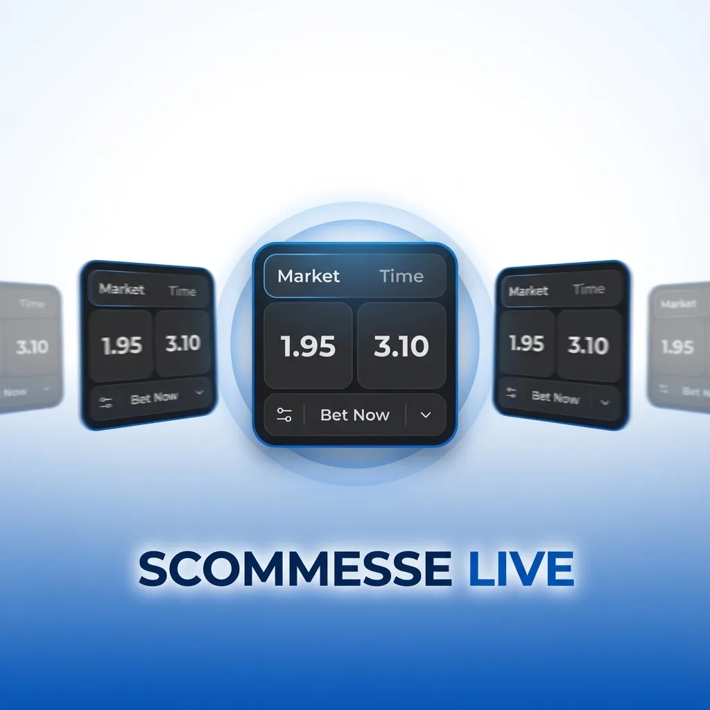 Schermata scommesse live con quote in tempo reale su calcio, tennis e basket e grafici dinamici aggiornati durante le partite
