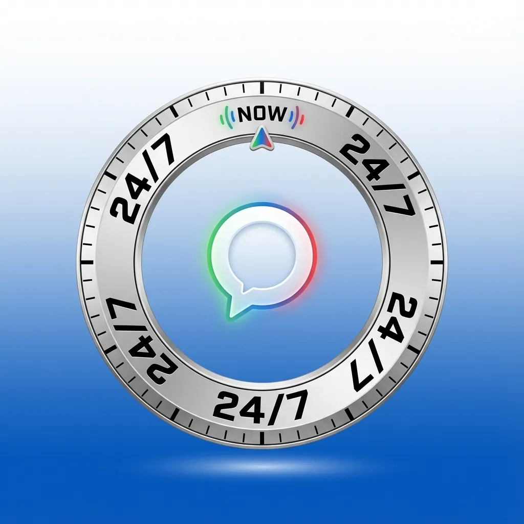 Schermata di chat live di assistenza clienti, con operatore che risponde in tempo reale a un utente sul sito di gioco